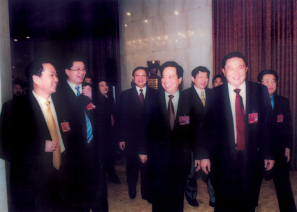 中央政治局常委羅干接見(jiàn)董事長(zhǎng)